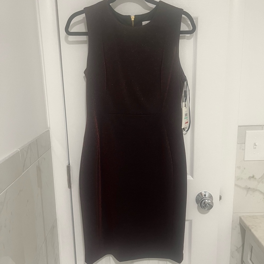 NWT Calvin Klein red & black dress perfect for Christmas or Valentine's Day